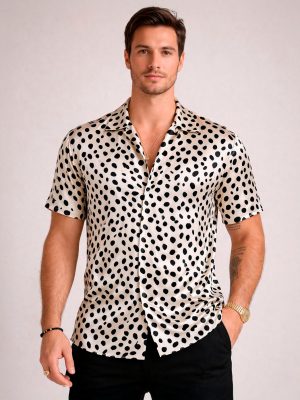 Camisa Clásica Satin Dot